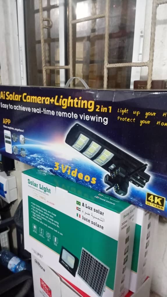 2-in-1 AI Solar Security Camera Light